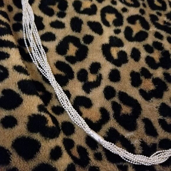 !!NWT Monet 18" Silver Tower Necklace - Picture 6 of 8